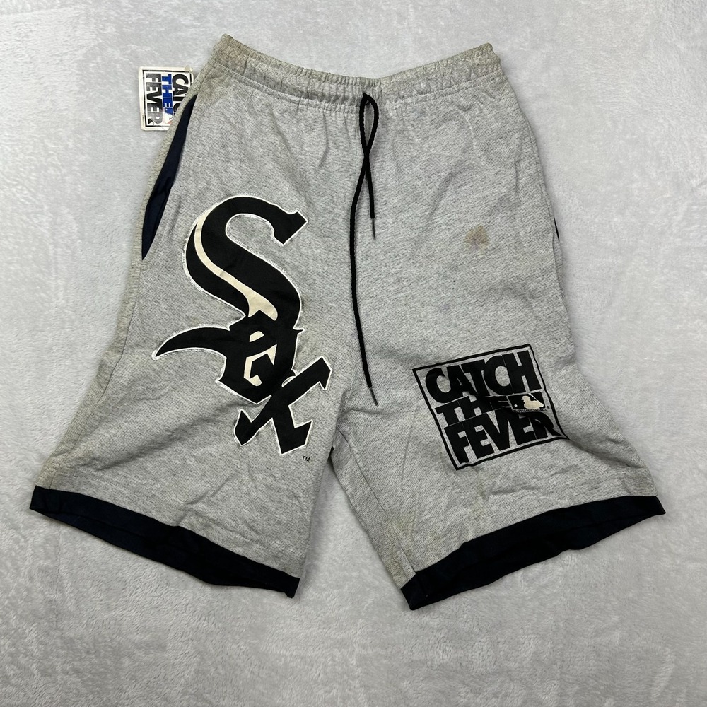 VTG The Game Chicago White Sox MLB Shorts Men's Gray Catch The Fever - Small